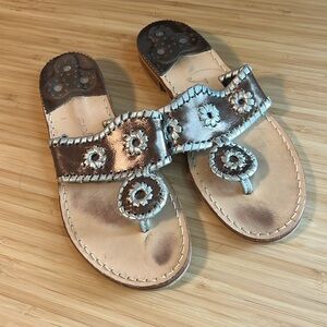 Metallic Jack Rogers